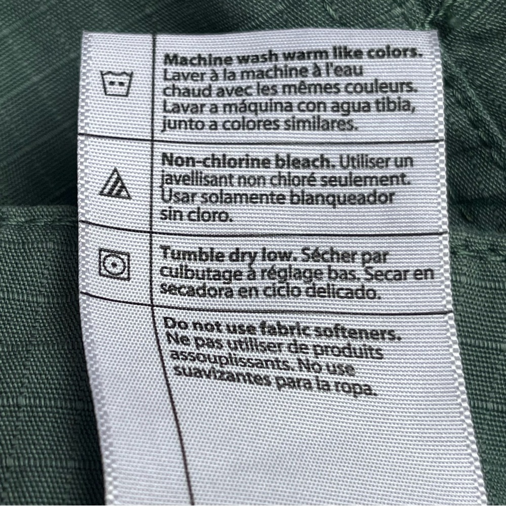 Carhartt Green Work Shorts Women 12 33x9”‎ Roll Tab BS213-W Force Rip Stop - Picture 12 of 12